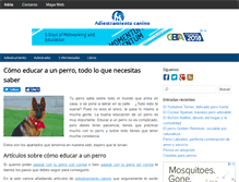 Tablet Screenshot of educaraunperro.net